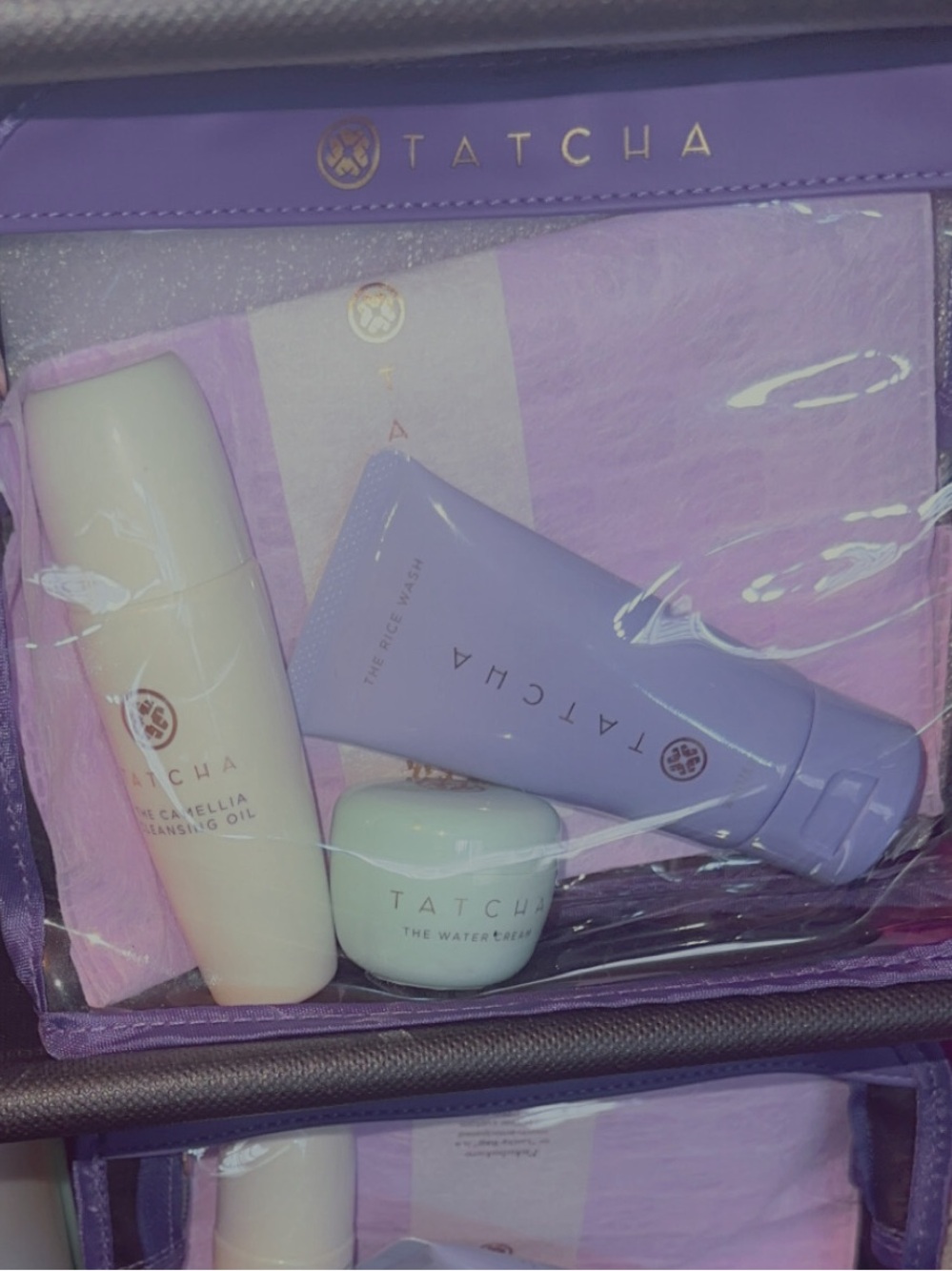 Tatcha Travel Skincare Trio in Lavender and Mint